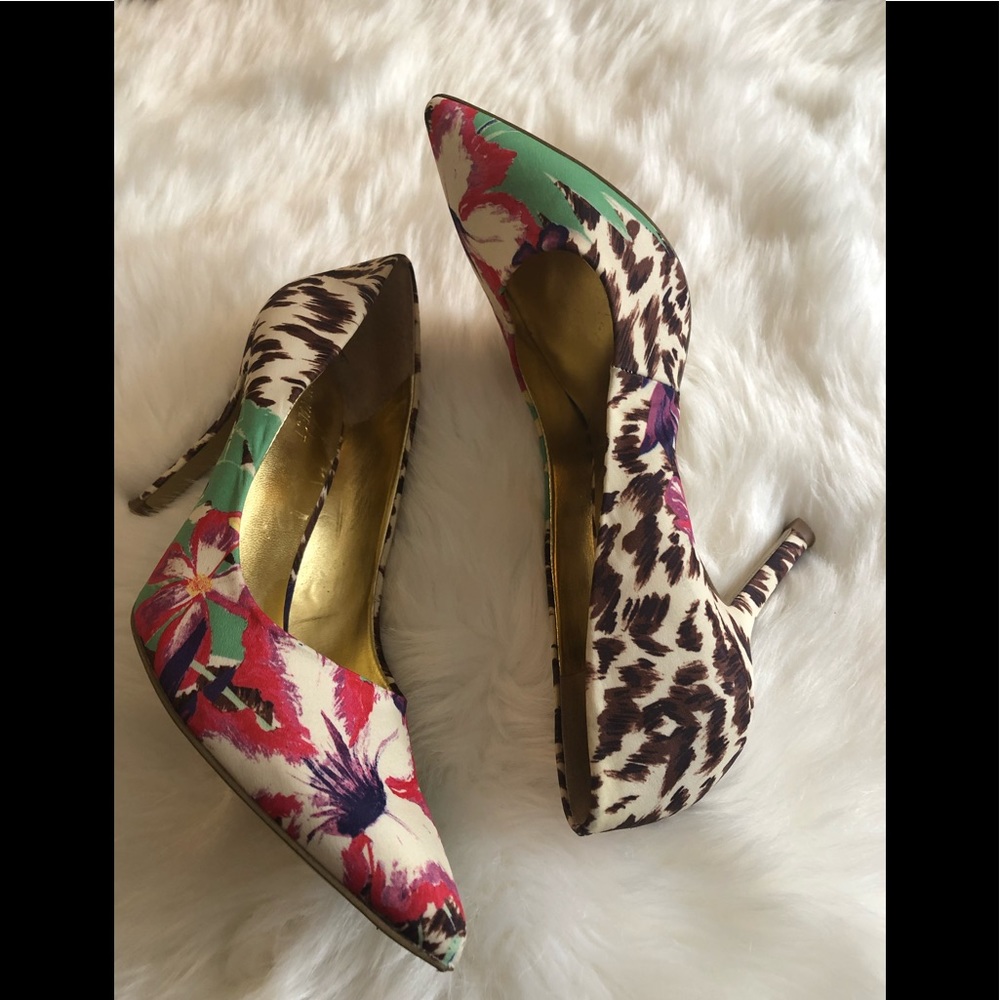 Nine West trendy heels, gently used, size 7.5 m